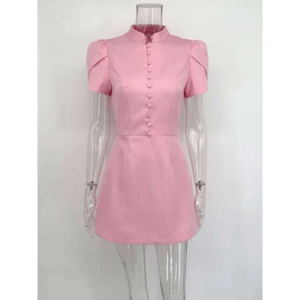 Tossy Fashion Elegant Ruffled Mini For Women Patchwork Short Sleeve Solid Commute Party Summer Female Bodycon Dress XJ260130