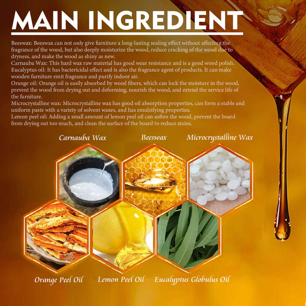 Jaysuing Repair Furniture Beautification Polishing Maintenance Cleaning Care Beeswax S260130