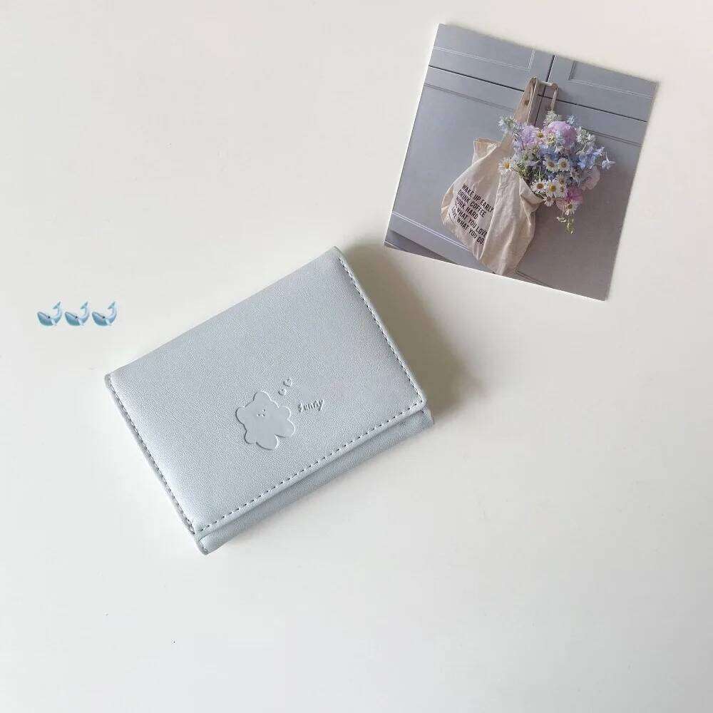 New Cute Bear Coin Purse Folding Tri-fold Credit Card Holder Multi-Slot Portable Mini Wallets Girl Z260130