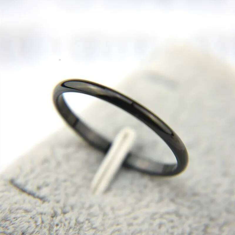 2mm Thin Stackable Stainless Steel Plain Band Knuckle Midi Ring for Women Girl Size 3-12 XJ260130