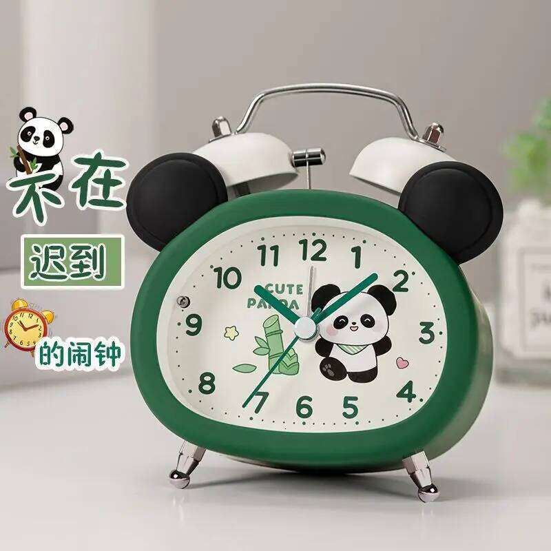 Panda For Children Girls Boys Like Clocks Student-specific Wake-up Artifact Living Room Bedroom Desk Alarm Clock W260130