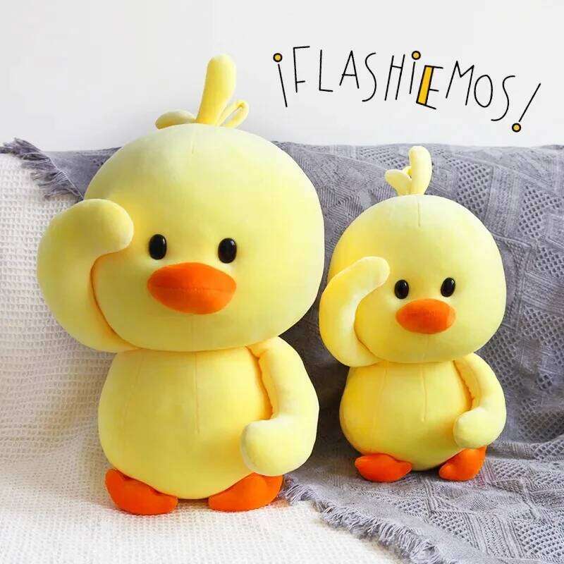 38cm Dancing duck Soft Toys Plush Toy Korean Netred Wearing Hyaluronic Acid Little Yellow Duck Doll Ducks Y260128