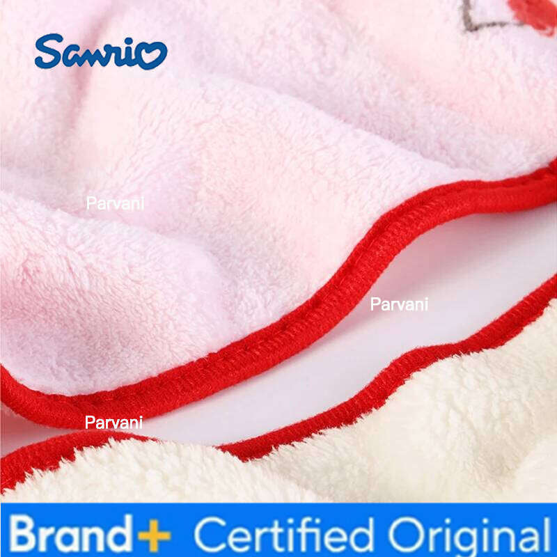 Sanrio Kawaii Home Products HelloKitty Sweet Anime Girls Bathroom Soft Fluffy Super Absorbent Coral Fleece Bath Towel H260130