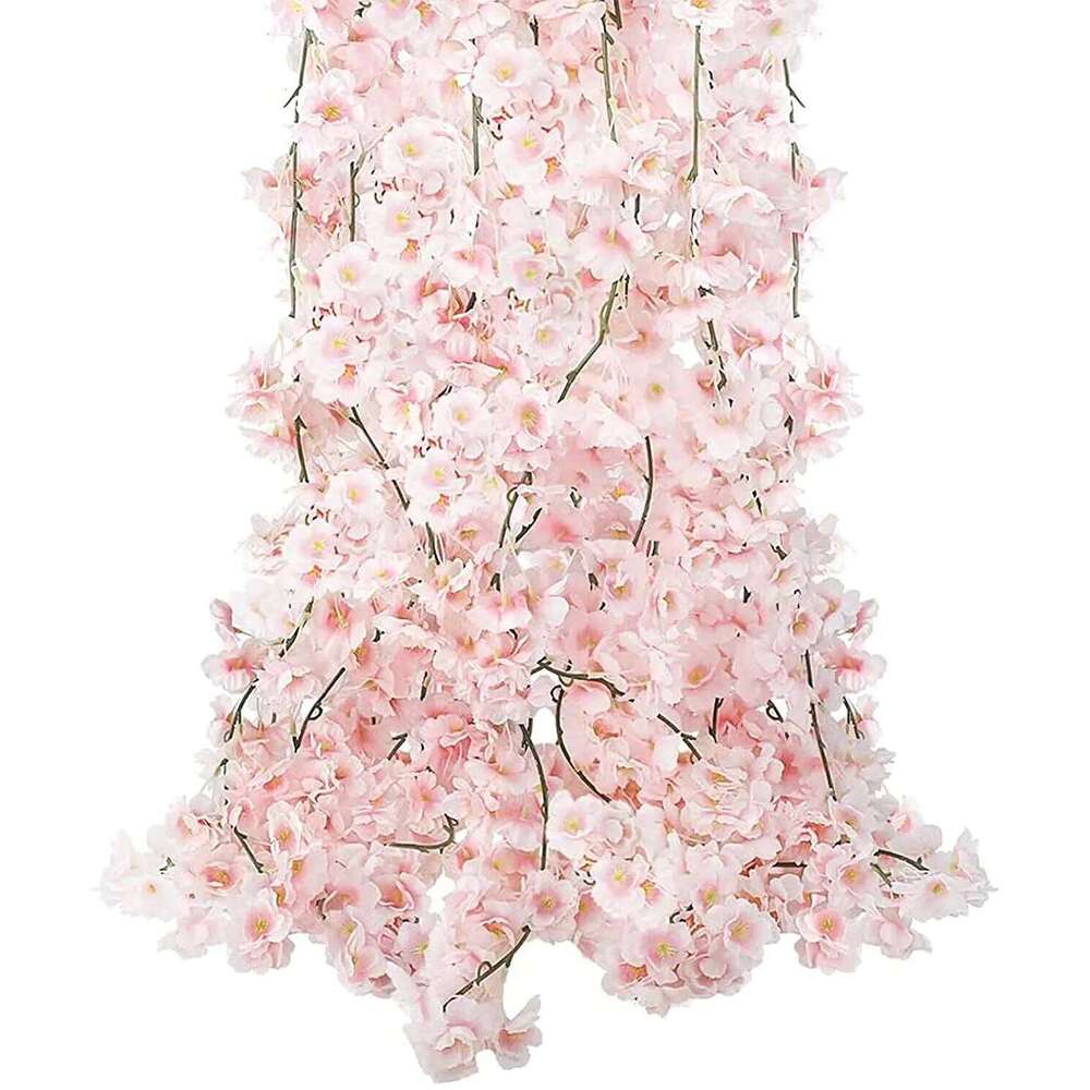 180CM 135 Heads Artificial Cherry Blossom Flower Vine Hanging Flowers Garland for Wedding Party Home Japanese Kawaii Decor W260130
