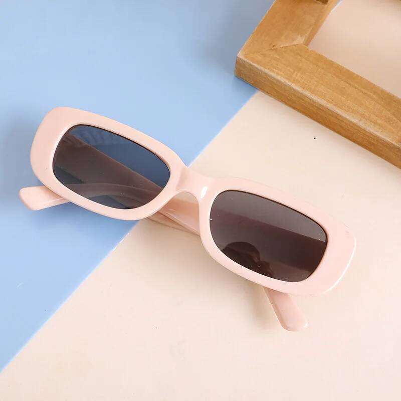 2025 New Cute Children's Boys' And Girls' Baby Concave Shape UV Resistant Sun Vacation Sunglasses 2-8 Years Old H260130