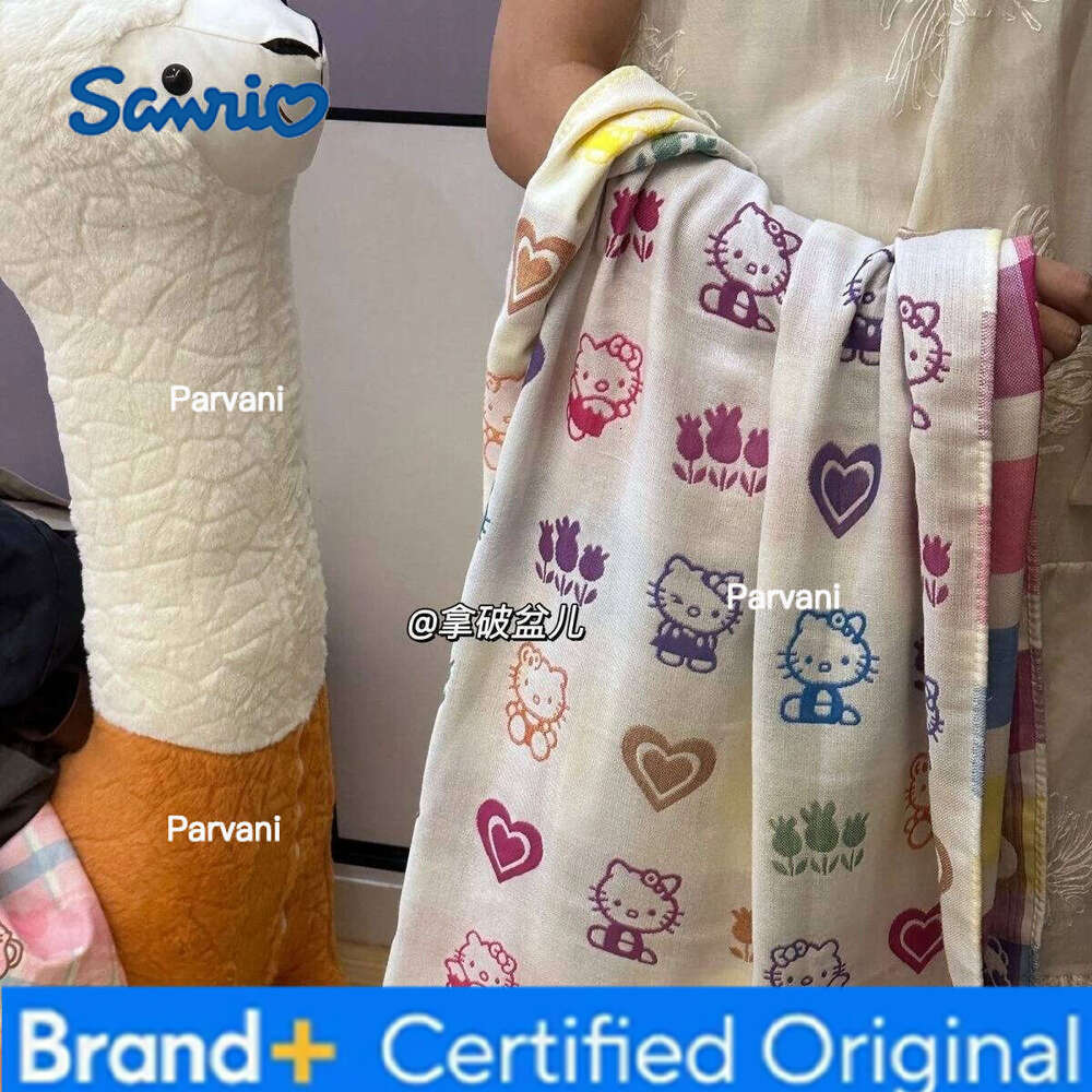 Sanrio Hello Kitty 3 Piece Cotton Gauze Bath Towel Set Super Absorbent Quick Dry Non Shedding For Students Bathroom Beach Poo H260130