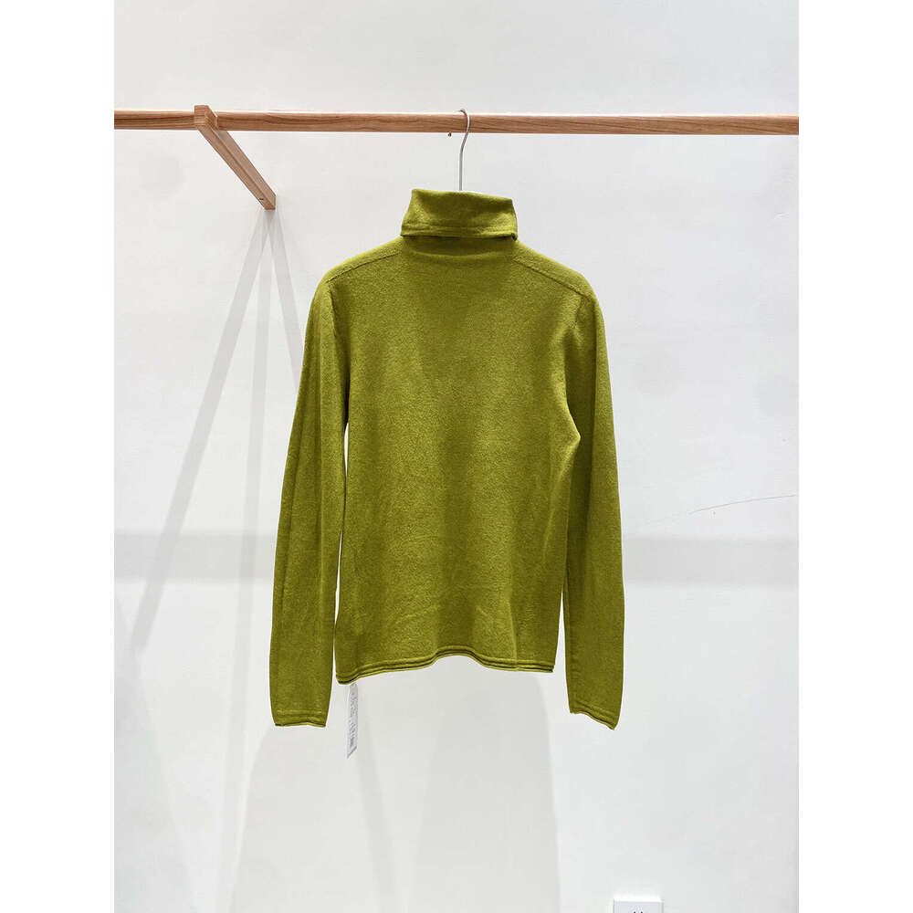 Zhihetang Autumn Winter New Soft Wool Turtleneck Push Collar Base Knit Sweater Versatile Top For Women LEEGO LENS