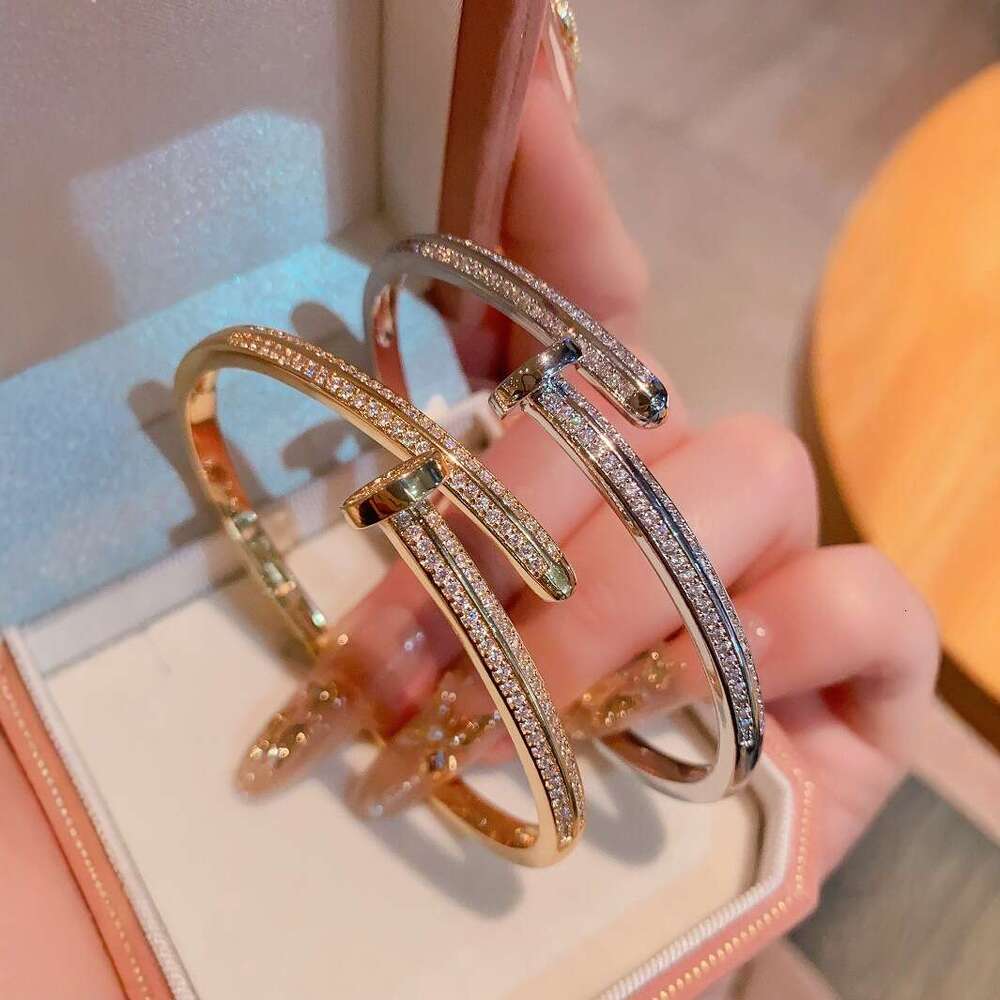 Diamond Studded Open Bracelet High-end Texture Light Luxury Women's Exquisite Versatile Jewelry
