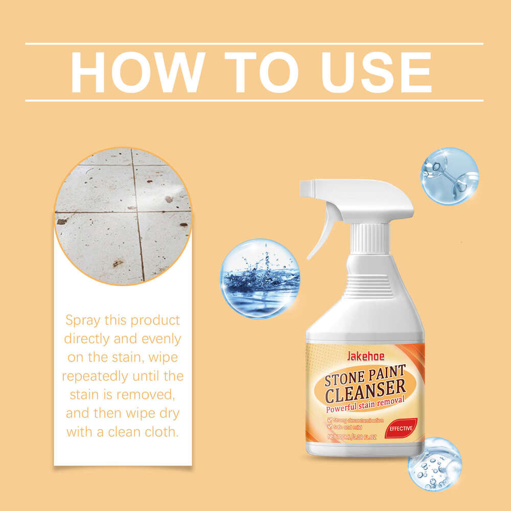 Jakehoe Real Stone Paint Home Living Room Bedroom Stain Removal Polishing Maintenance Renovation Cleaner S260130