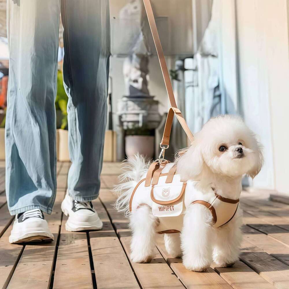 Portable Bag Single Shoulder Harness with Breathable Hand-held Pet Multi-functional Backpack for Small Medium-sized Dogs 26H0130