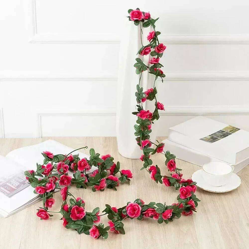 Decorative Leaf Garland Vine Beautiful Lifelike High-quality Silk Indoor And Outdoor Use For Garden Dcor Y260130