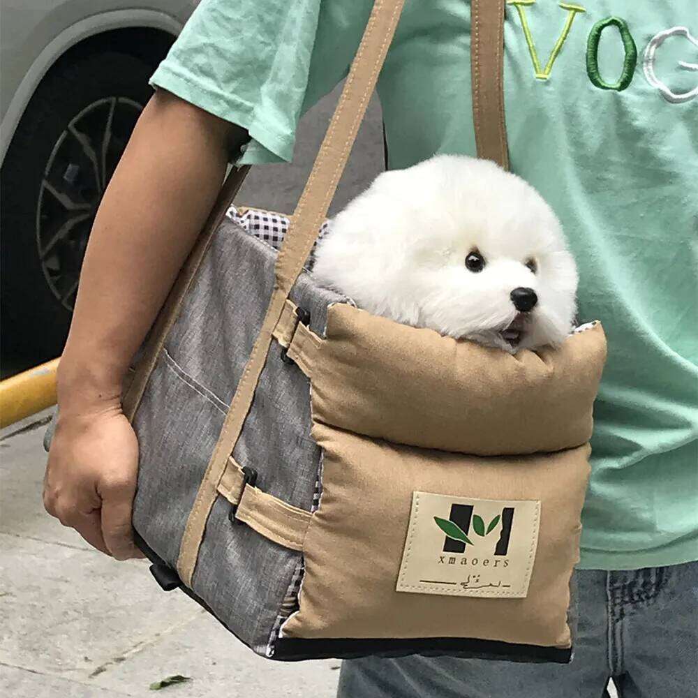 Center Car Seat10 lbs, Console car seat for Small Dogs Middle, Safety Travel Dog Bag, Cat Carrier Bag 26H0130