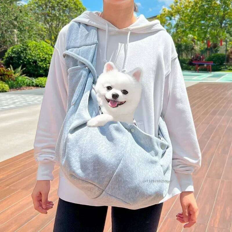 Comfortable Dog Crossbody Shoulder Portable Outdoor Travel Cat Puppy Sling Carrier Bag Pet Carrying Supplies 26H0128