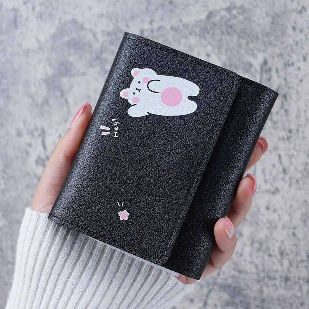 Cute Bow Wallet Women Sweet Pink Color Style Floral Purse Holder For Girl Portable Travel Cash Coin Photo Card Bag Z260130