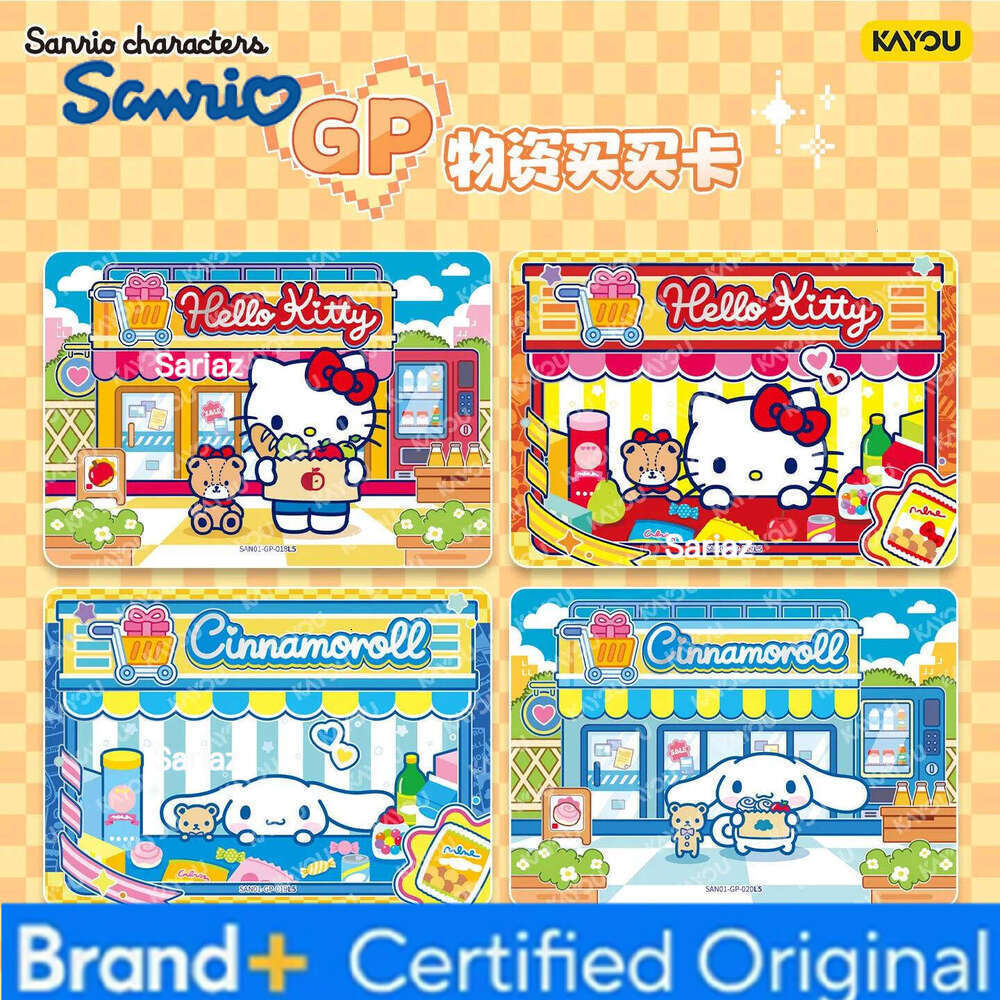 Sanrio KAYOU Characters Anime Trading 50pcs Hello Kitty Collectible Game for Kids Gifts with Storage Box Cute Cards Deck H260130