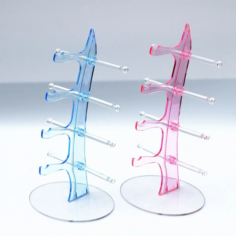 5 Pair Sunglasses Glasses Fashion Acrylic Show Rack Counter Eyeglasses Display Stand Holder Transparent 260130