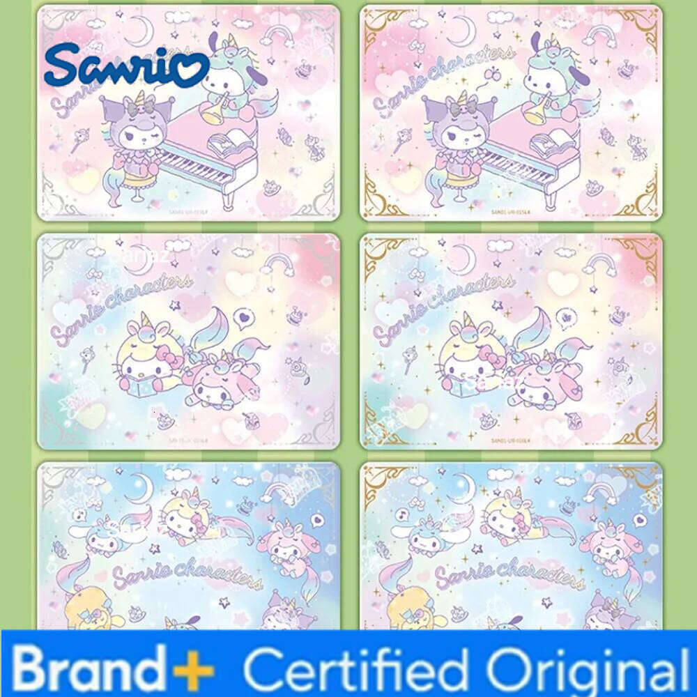 Sanrio KAYOU Genuine Collection Hello Kitty Cinnamoroll Pochacco Cartoon Colorful Shopping Cards Children's Birthday Gifts H260130