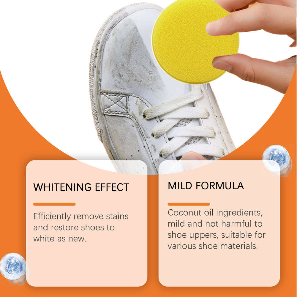 Jaysuing Multi-Functional Shoe Cleaner Portable Cleaning Paste for Sneakers Canvas White Shoes S260130