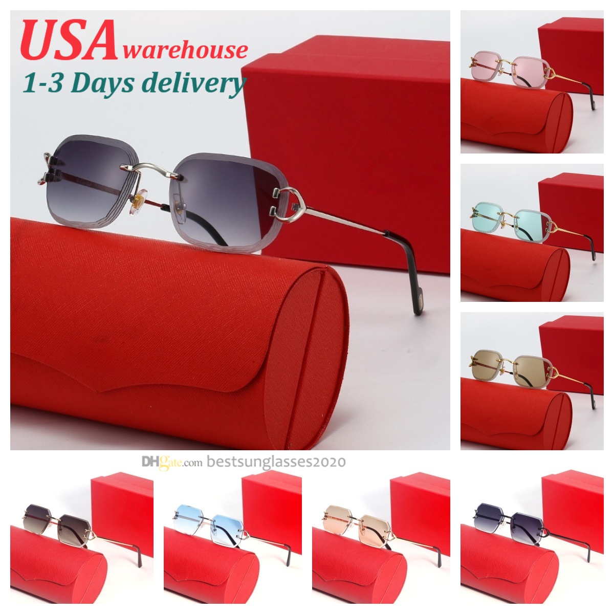 Luxury diamond sunglasses Polished Gold Metal Frame Square Gradient Teal Blue Oval Rectangle Options for Women Men Lightweight Fit Perfect Travel Fashion Events