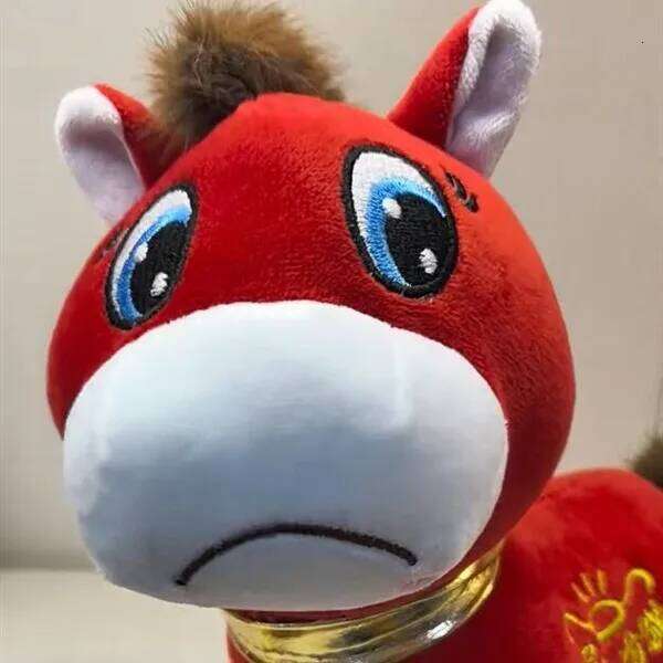 Bag Accessories 2026 Popular Pony Sad Plush Exclusive Resonance For Working People Horse Doll Stuffed Toy New Year Gift