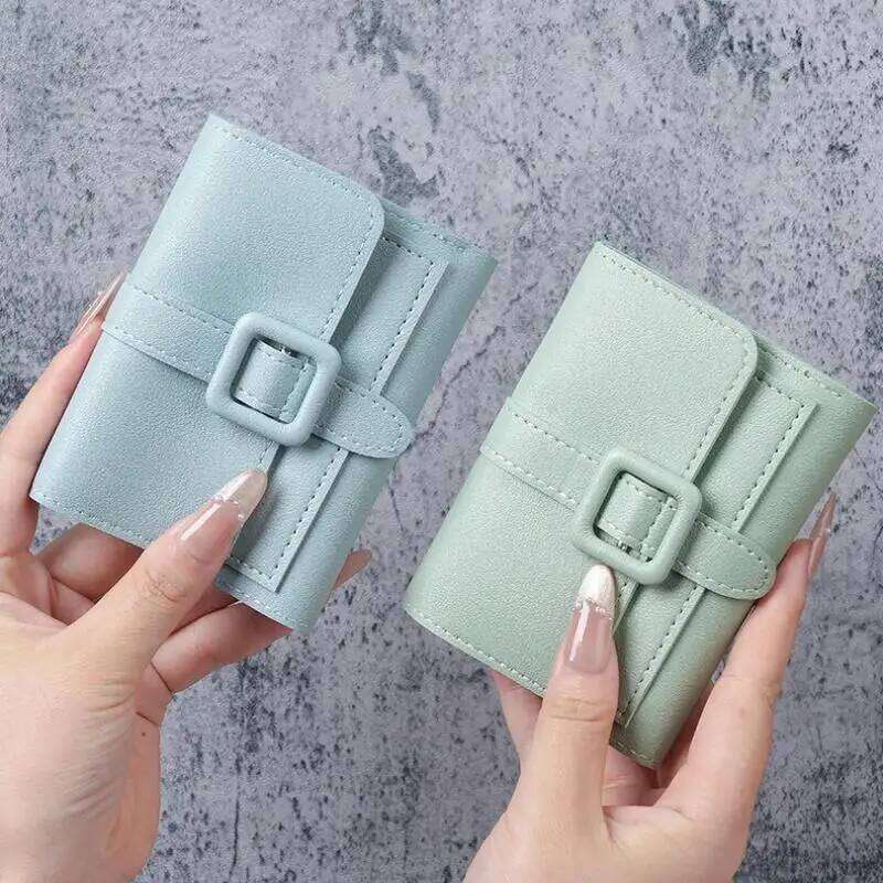 Fashion Minimalist Women's Mini PU Leather Short Style Coin Purse For Students Women Credit Card Holder Wallet Z260130
