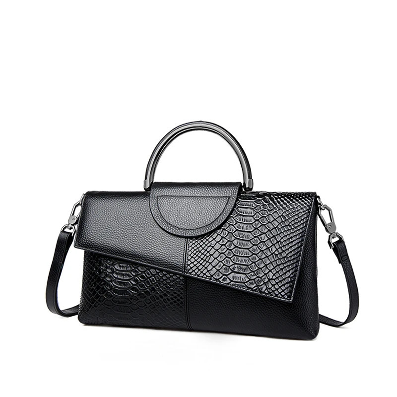 PU Synthetic Leather Womens Shoulder Crossbody Bag Fashion Casual Dinner Wedding Alligator Pattern Flap Handbag and Purse 260129