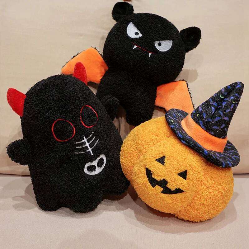 20cm Cute Bat Pumpkin Ghost Devil Plush Toy Birthday Xmas Party Decor Halloween Gift Toys for Kids Y260128