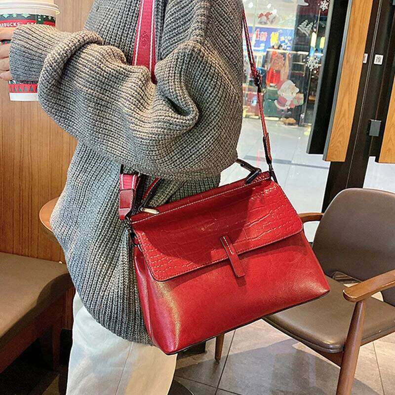 Burminsa Cowhide Genuine Leather Shoulder Bags For Women 2025 Luxury Designer Crossbody Purses Satchel Work Tote Ladies Handbags