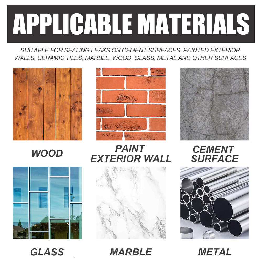 Jaysuing Glue Multi-functional Repair Leak-proof Transparent Waterproof Wall Coating for Bathroom Kitchen Pipes S260130