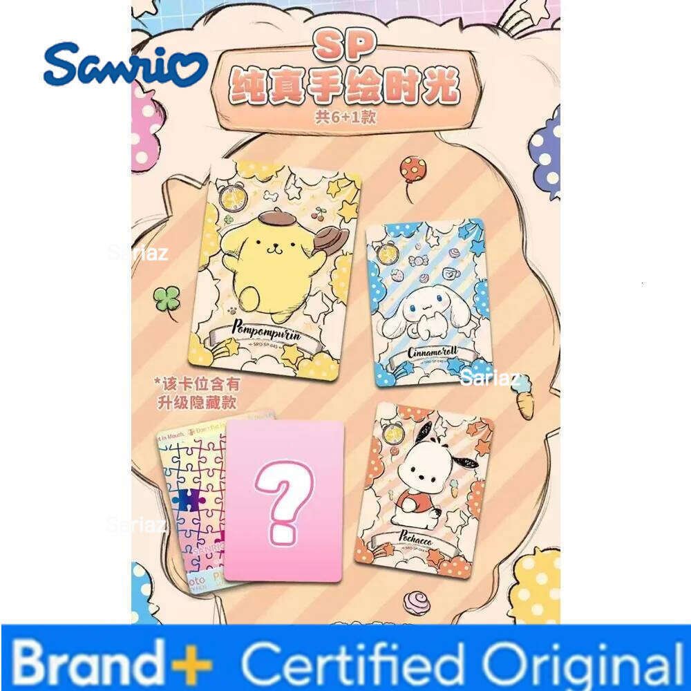 Sanrio Classic Japanese IP Collection Beloved Celebrity Family Members Pure Time Hand Drawn Rare Hidden Cards Boy Girl Toy Gift H260130