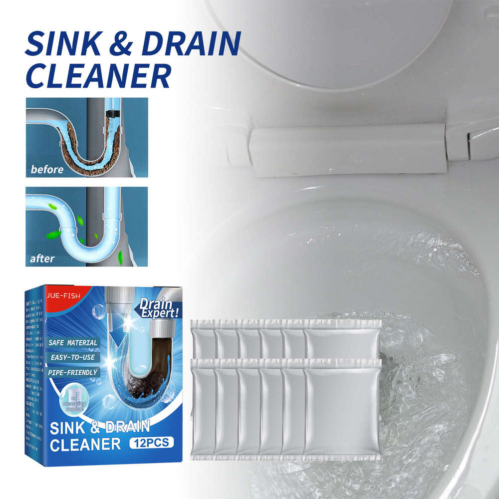Jue-Fish Cleaner Toilet Kitchen Drain Pipe Anti-Clogging Deodorizing Cleaning Agent S260130