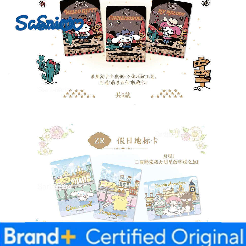 Sanrio Genuine Polaroid Flower Luck Starlight Dream Hello Kitty My Melody Life Diary Anime Collection Card Toys Gifts H260130