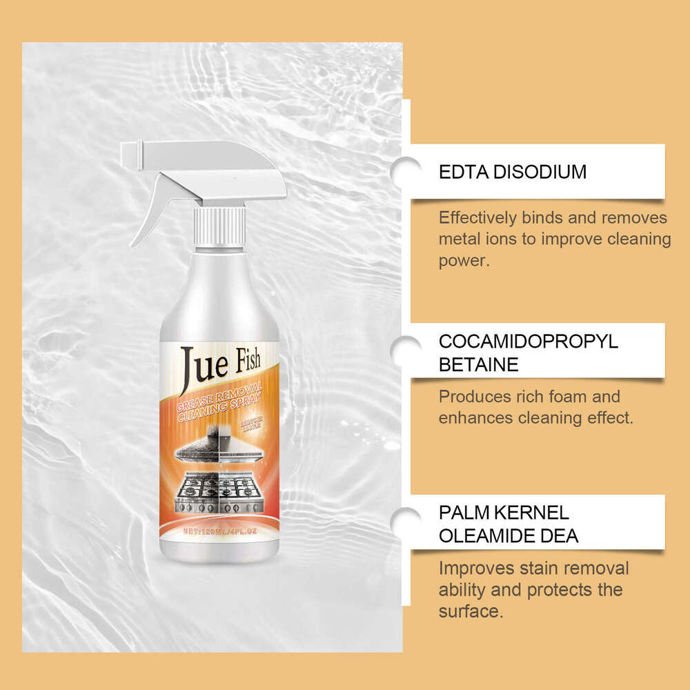 Jue-Fish Removal Kitchen Multi-Functional Countertop Oven Oil Stain Remover Cleaning Spray S260130
