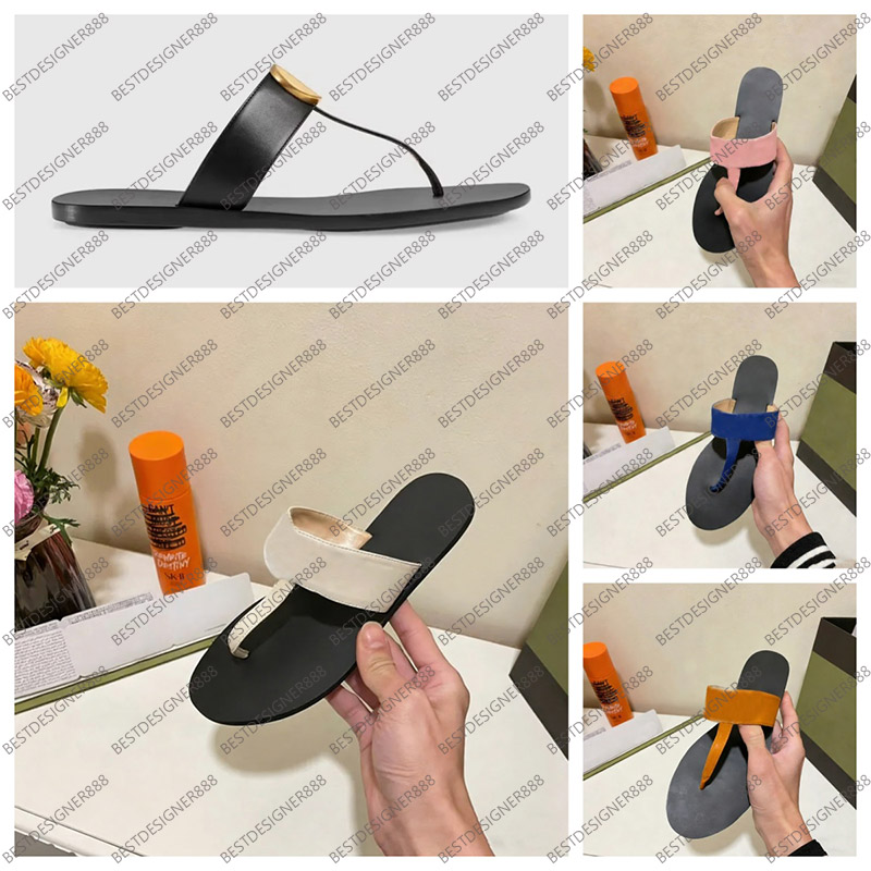 Luxury Sandals Genuine Leather Sandles For Women Famous Designer With Box Womens Slippers High Quality Fashion Ladies Slide Beach Shoes