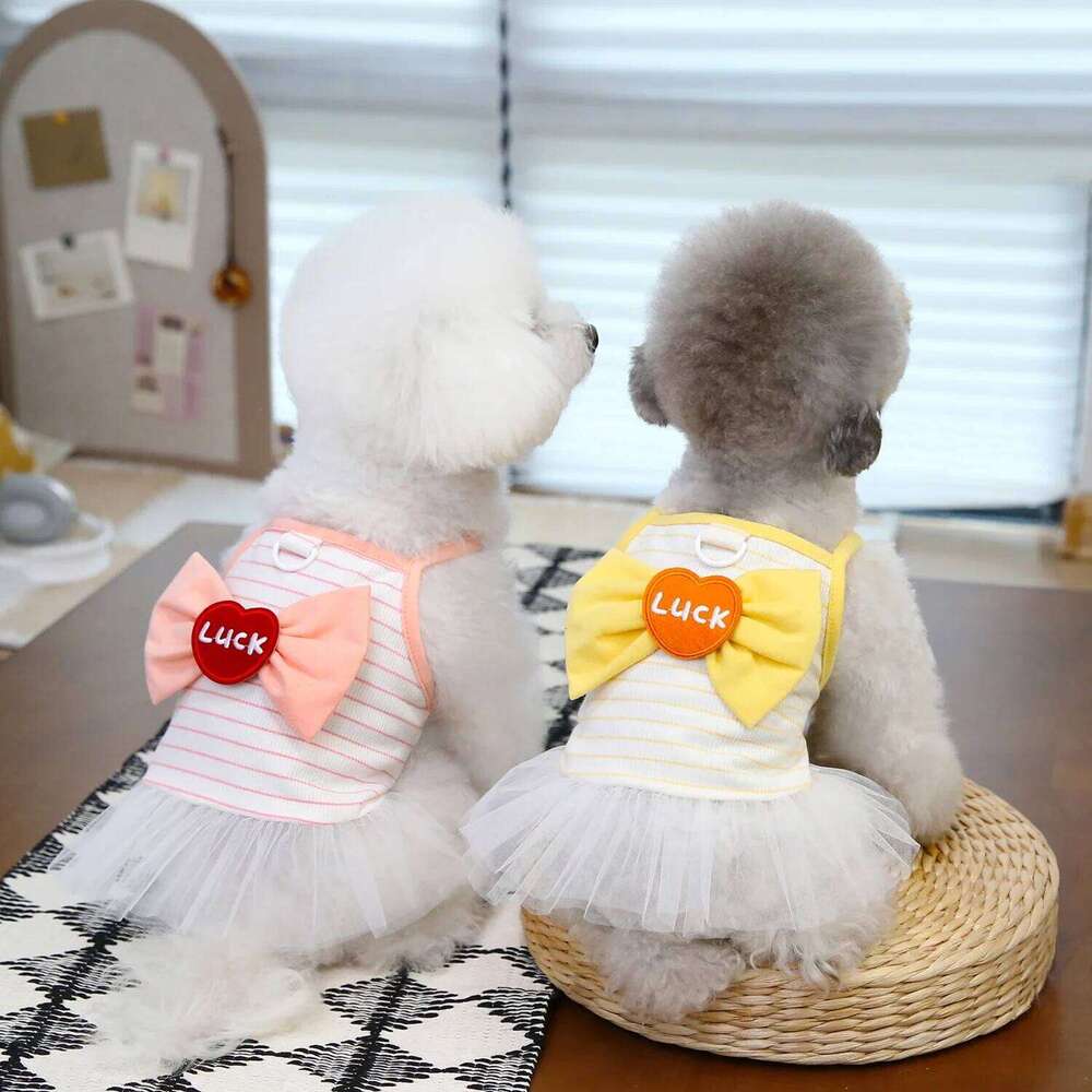 Sweet Lucky Princess for Small Dogs Spring Summer Puppy Lace Tutu Dress Chihuahua Dog Skirt Pet Apparel H260129