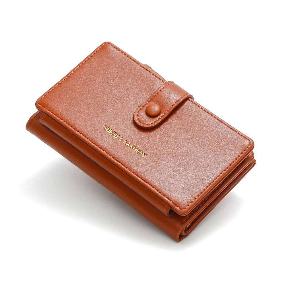 Short Simple Pu Leather Wallet Zipper Coin Purse Anti-Wrinkle Female Money Bag Daily Use Pocket Gifts For Women Z260130