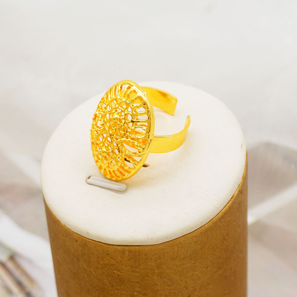 3-layer Gold Plated Dubai Wedding Party Extra Long Necklace Bracelet Earrings Ring 4-piece Set230506