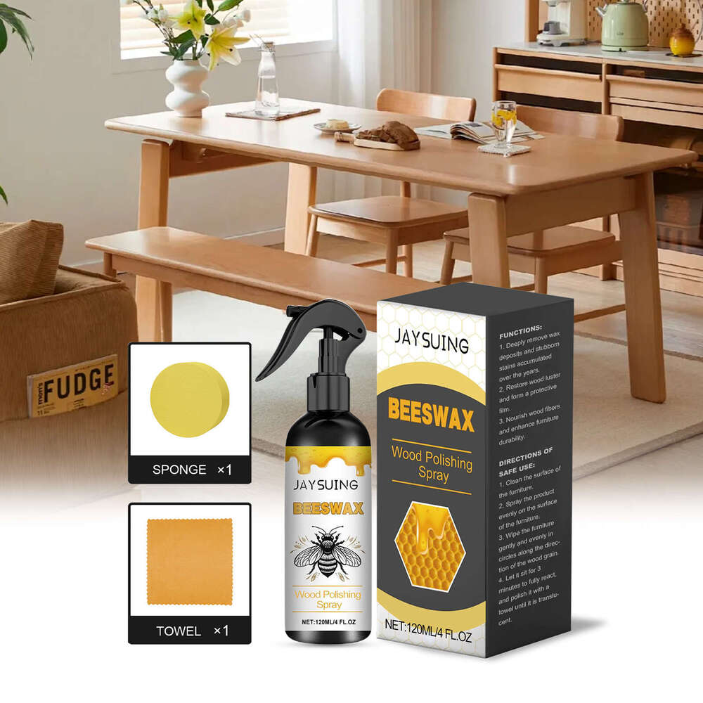 JAYSUING Beeswax Wood Scratch Renovation Polishing Furniture Care Spray S260130