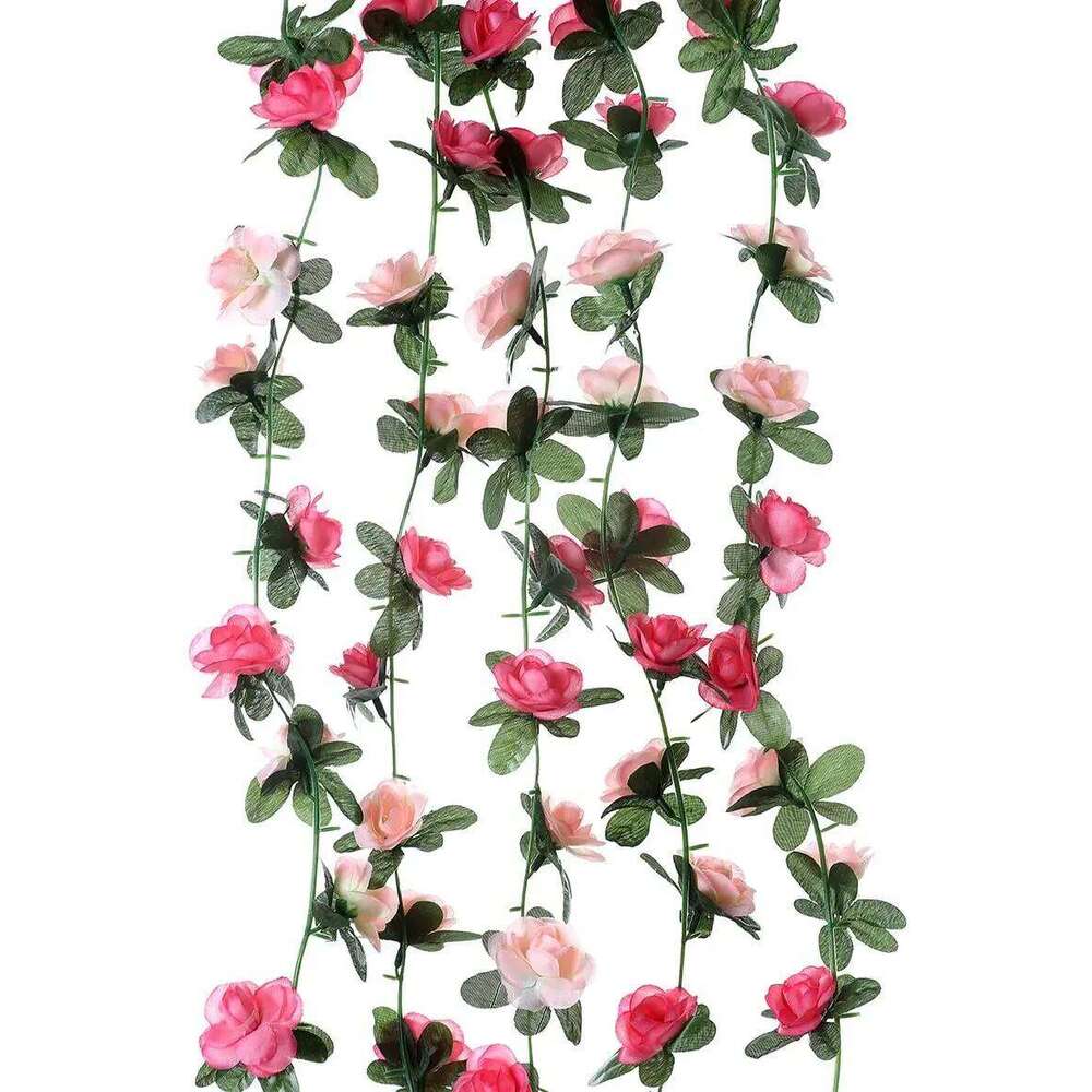 5 Pack/2 Pack 2.5m Fake Vine Flowers Garland Plant Artificial Flower Hanging Rose Ivy Home Hotel Wedding Party Garden Decor Y260130