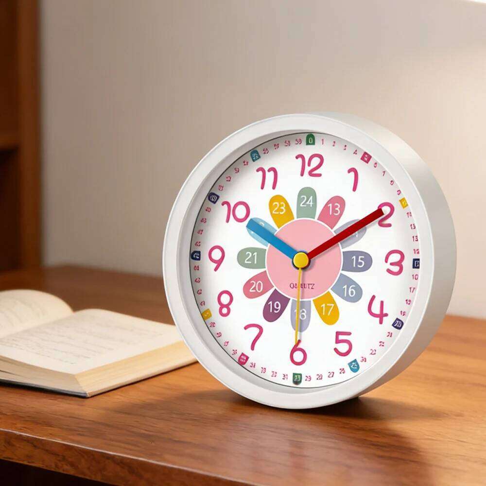 Small Alarm Early Education Cartoon Bedside Table Wake-up Tool Learning Time Portable Clock For Bedroom Office W260130