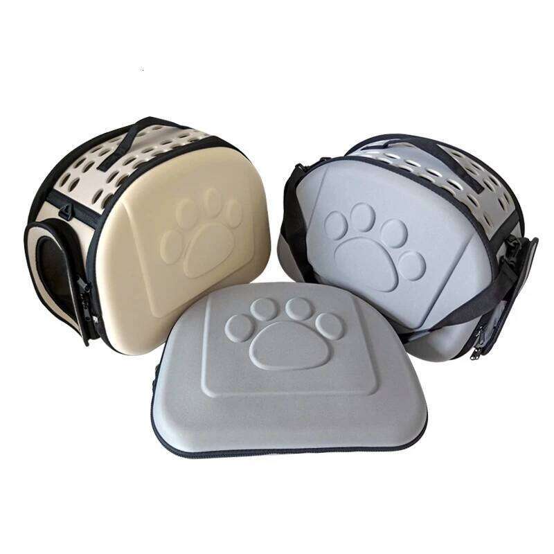 Foldable Pet Cats Dogs Adjustable Shoulder Strap Handheld Portable Medium Size Carrier Backpack Outdoor Travel Car Trips 26H0130