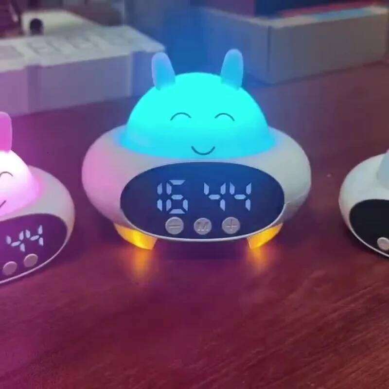 Kids Adults with Night Light Bluetooth Speaker Cute Alarm Clock for Girls Boys W260130
