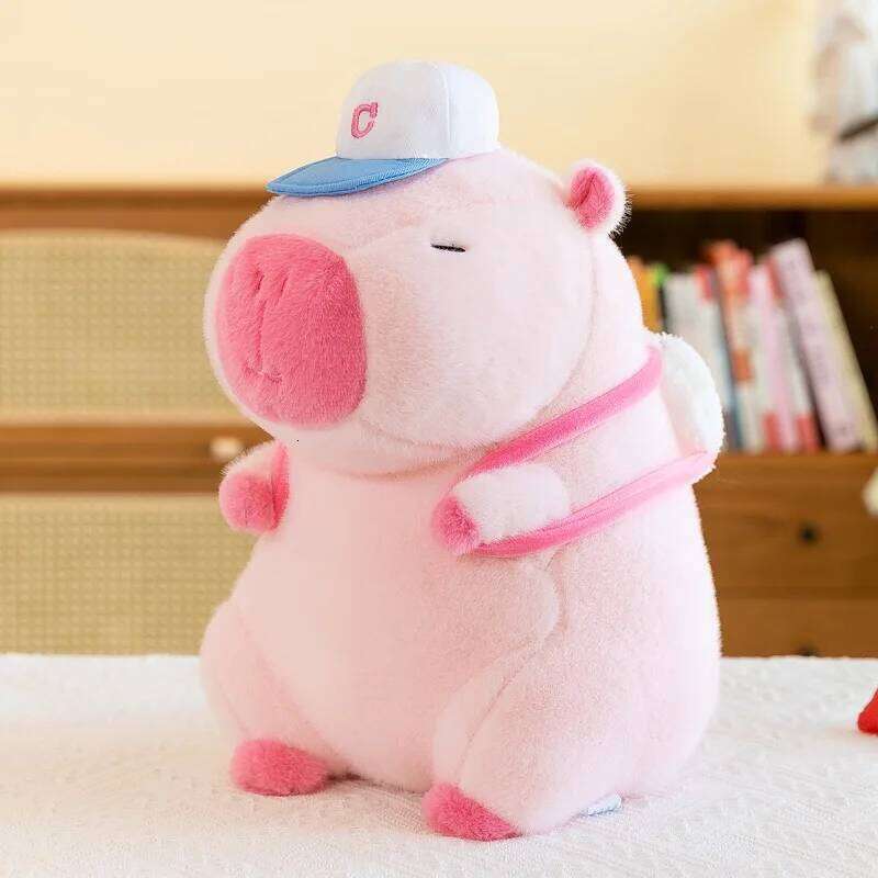 22CM Kapibala Plush Toy Internet Celebrity Capybara Jun Ugly Cute Guinea Pig Doll Boys Girls Anime Kawaii Y260128