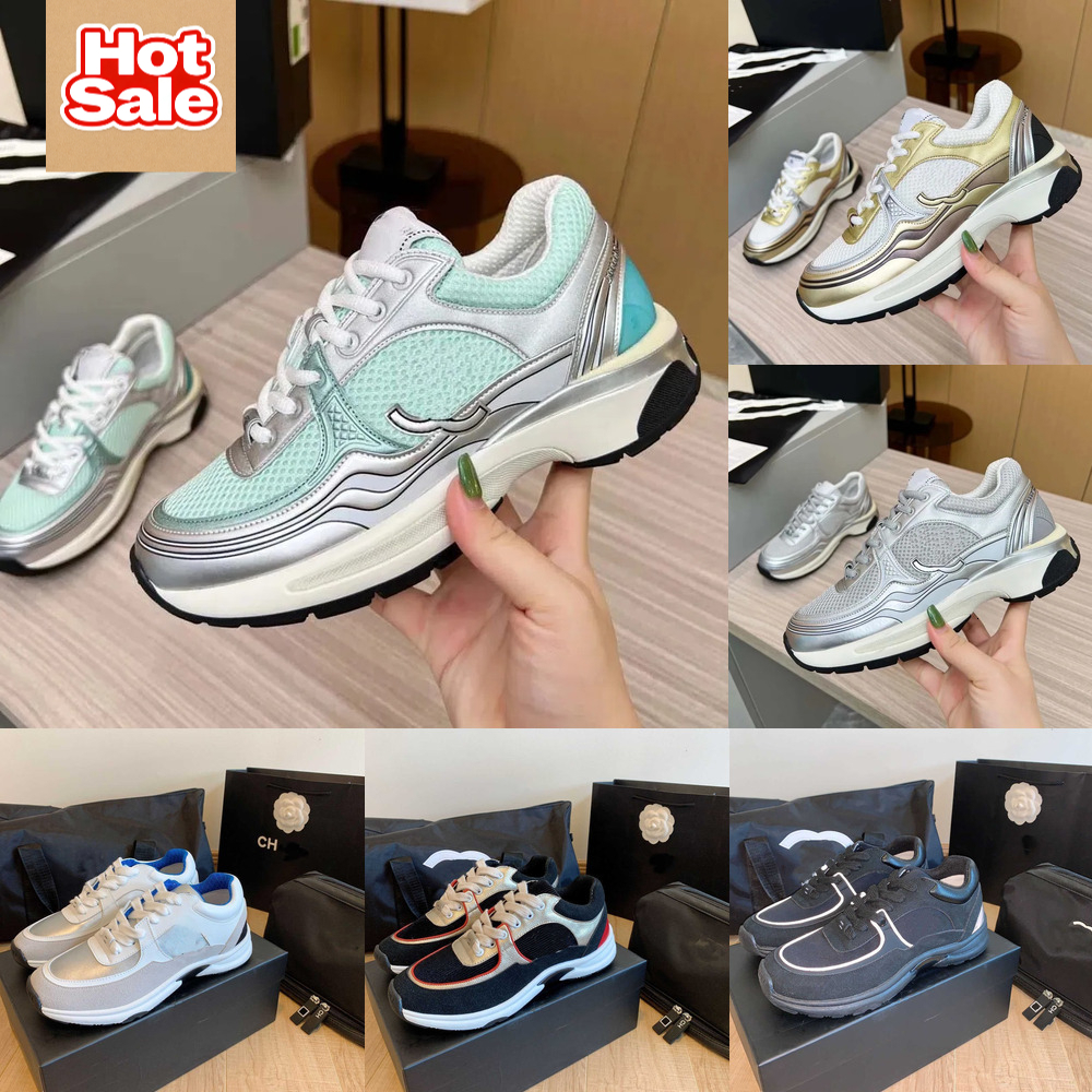 c chaussure running shoes Designer Womens Casual Outdoor Shoes Reflective Sneakers Vintage Suede Leather and Men Trainers Fashion derma with box