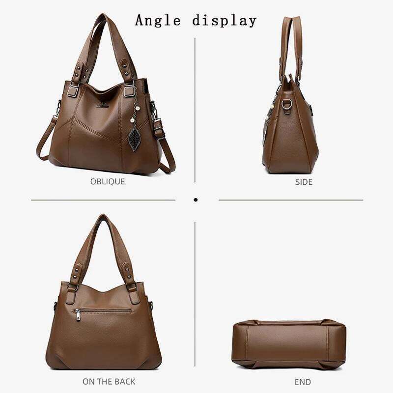 New mom large-capacity women's handbag, fashionable single-shoulder crossbody bag, simple and versatile Z260130