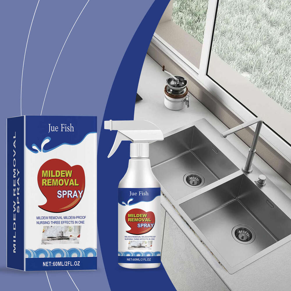 Jue-Fish Remover for Kitchen Living Room Cleaning Odor Refrigerator Seal Mildew Cleaner S260130