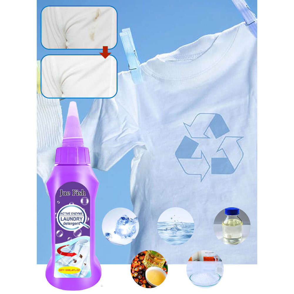 Jue Fish Active Enzyme Laundry Detergent Deep Cleans Clothes Removes Stubborn Stains Gentle and Non-Irritating S260130