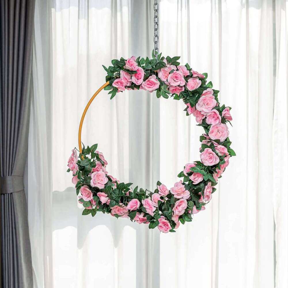 Artificial rose ring hanging wedding party garden home bedroom office decoration W260130