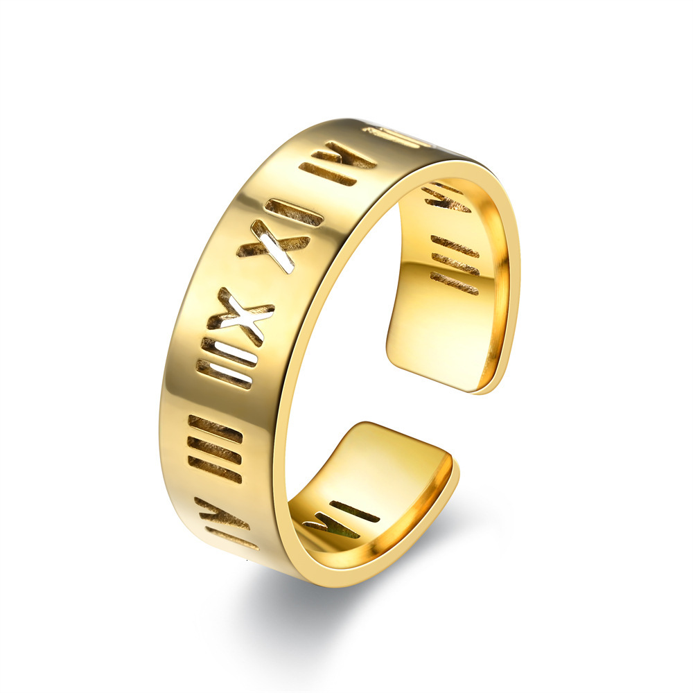 New Product Cut Hollow Open Four-Leaf Clover Arrow Ring Source Manufacturer Bulk Discount