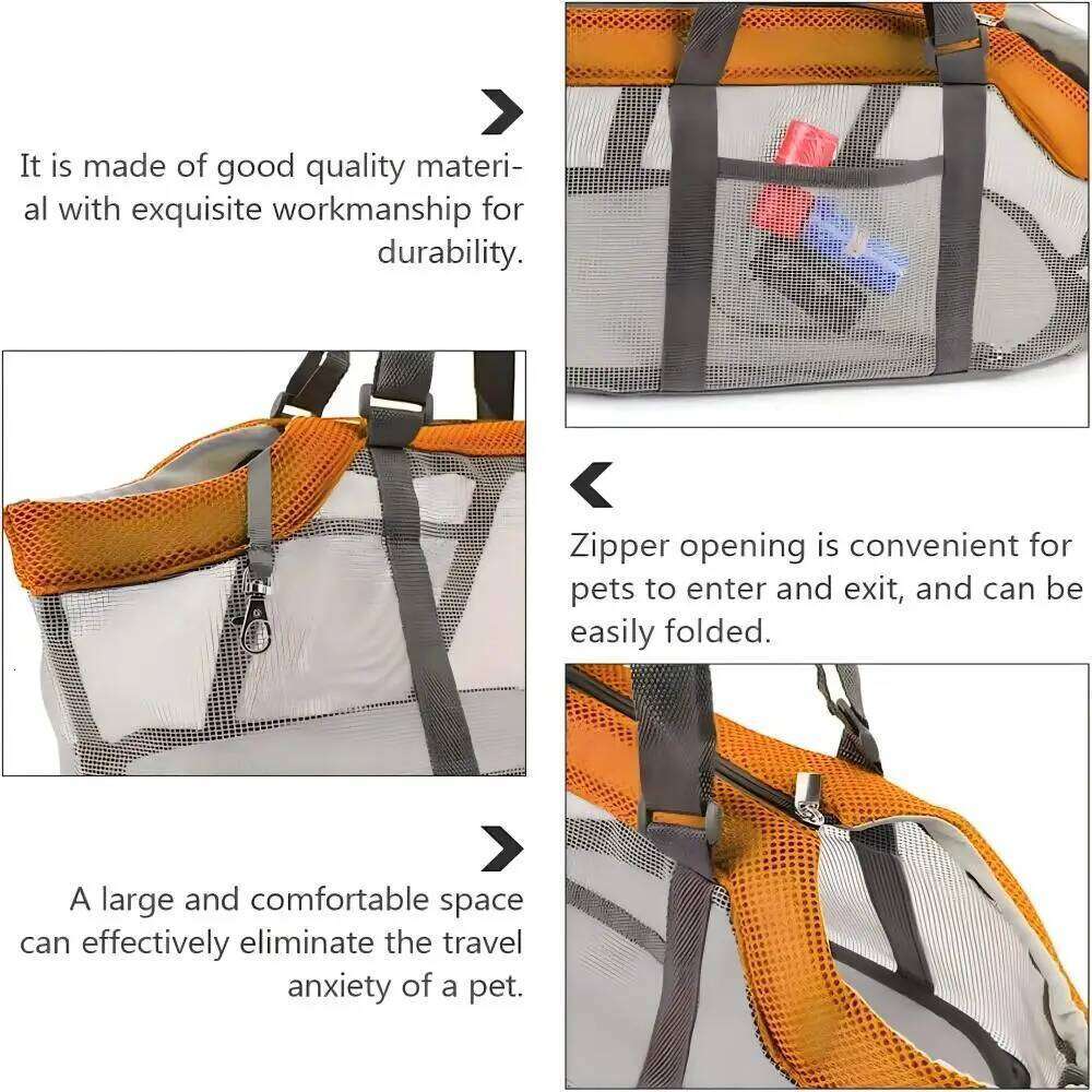 Dog Bag Breathable Mesh Small Medium Cats Dogs Portable Puppy Sling Handbag Pet Carrier For Outdoor Travel 26H0130